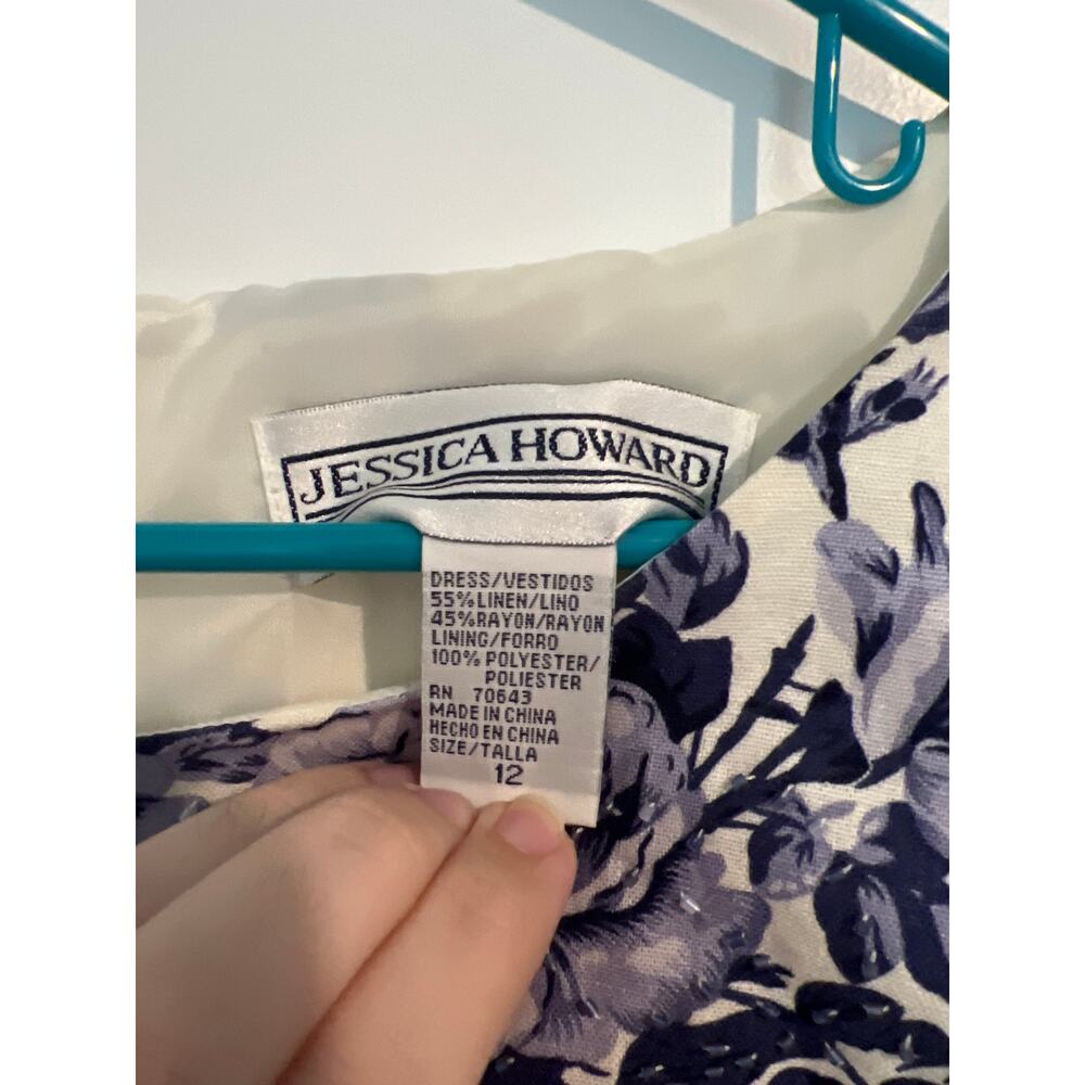 Jessica Howard Linen Blend Dress – Size 12 - Picture 8 of 8